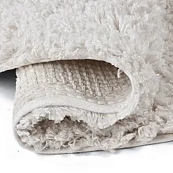 Round rug - Combarro Solid Cotton Shaggy (cream)