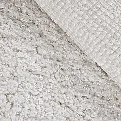 Round rug - Combarro Solid Cotton Shaggy (cream)