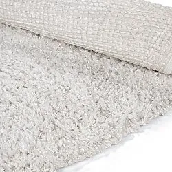 Round rug - Combarro Solid Cotton Shaggy (cream)