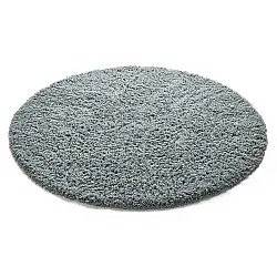 Round rug - Combarro Solid Cotton Shaggy (light blue)