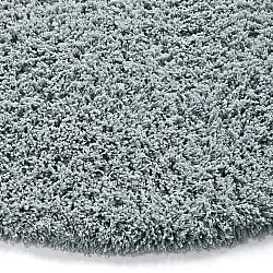 Round rug - Combarro Solid Cotton Shaggy (light blue)