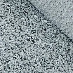 Round rug - Combarro Solid Cotton Shaggy (light blue)