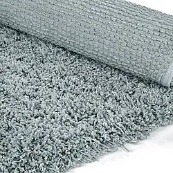 Round rug - Combarro Solid Cotton Shaggy (light blue)