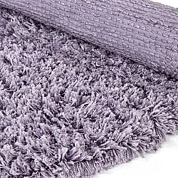 Round rug - Combarro Solid Cotton Shaggy (light purple)