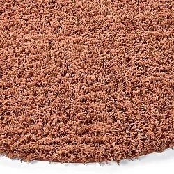 Round rug - Combarro Solid Cotton Shaggy (light orange)