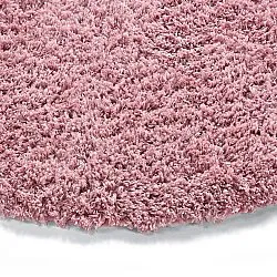 Round rug - Combarro Solid Cotton Shaggy (light pink)
