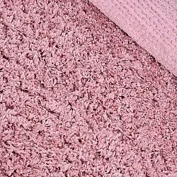 Round rug - Combarro Solid Cotton Shaggy (light pink)
