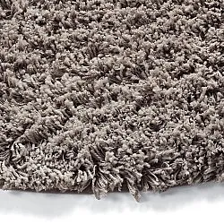 Round rug - Combarro Solid Cotton Shaggy (taupe)