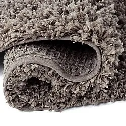 Round rug - Combarro Solid Cotton Shaggy (taupe)