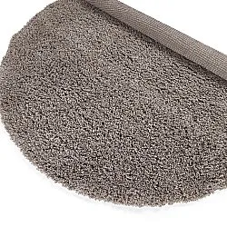 Round rug - Combarro Solid Cotton Shaggy (taupe)