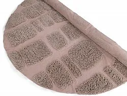 Round rug - Otranto Natural Cotton Shaggy (taupe)