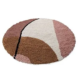 Round rug - Perast Natural Cotton Shaggy (multi)