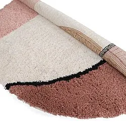 Round rug - Perast Natural Cotton Shaggy (multi)