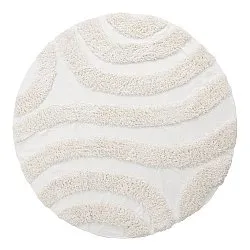 Round rug - Sivota Natural Cotton Shaggy (off-white)