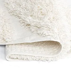 Round rug - Sivota Natural Cotton Shaggy (off-white)