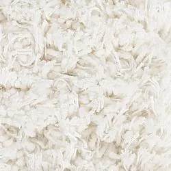 Round rug - Sivota Natural Cotton Shaggy (off-white)