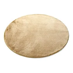 Round rugs - Aranga Super Soft Fur (dark beige)