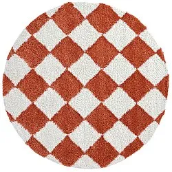 Round rugs - Albi (white/orange)
