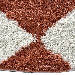 Round rugs - Albi (white/orange)