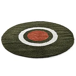 Round rugs - Alsace (green/white/orange)