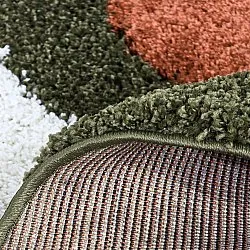 Round rugs - Alsace (green/white/orange)
