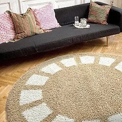 Round rugs - Asilah (beige/white)