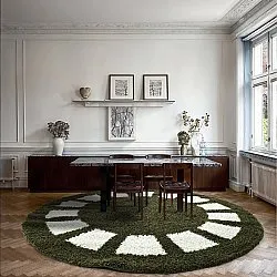 Round rugs - Asilah (green/white)