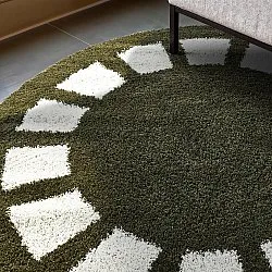 Round rugs - Asilah (green/white)