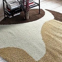 Round rugs - Chiniot (brown/beige/white)