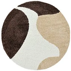 Round rugs - Chiniot (brown/beige/white)