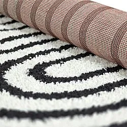 Round rugs - Cluny (white/black)