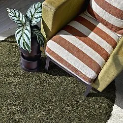 Round rugs - Conques (green/white)