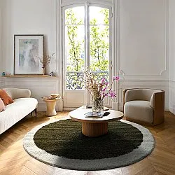 Round rugs - Conques (green/white)