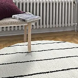 Round rugs - Eze (white/black)