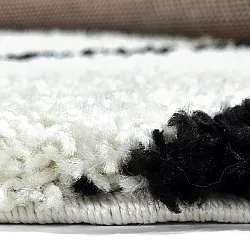 Round rugs - Eze (white/black)