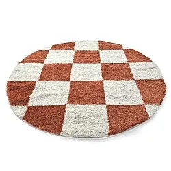 Round rugs - Gordes (orange/white)