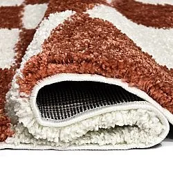 Round rugs - Gordes (orange/white)