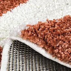 Round rugs - Gordes (orange/white)