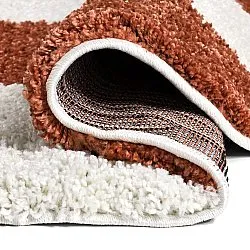Round rugs - Gordes (orange/white)