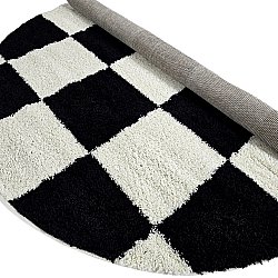 Round rugs - Gordes (black/white)