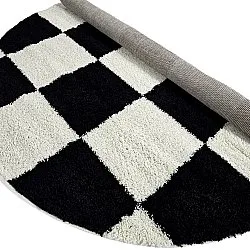 Round rugs - Gordes (black/white)