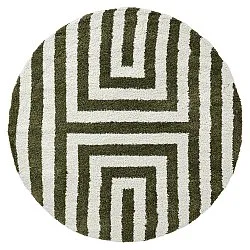 Round rugs - Imilchil (white/green)