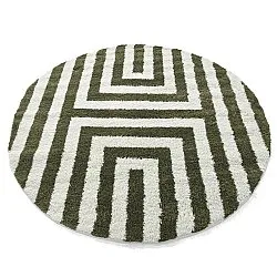 Round rugs - Imilchil (white/green)