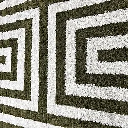 Round rugs - Imilchil (white/green)