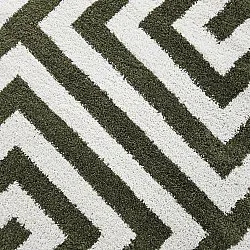Round rugs - Imilchil (white/green)