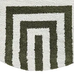 Round rugs - Imilchil (white/green)