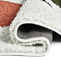 Round rugs - Sanghar (white/orange/green)