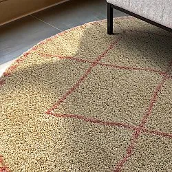 Round rugs - Tiznit (beige/pink)