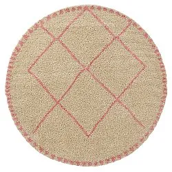 Round rugs - Tiznit (beige/pink)