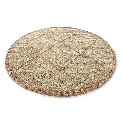 Round rugs - Tiznit (beige/pink)